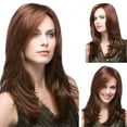 thumbnail image 2 of Human Hair Wig Hair Wig Brown Long Wavy Natural For Women Synthetic Full Wigs wig Headband Wigs, 2 of 5