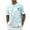 Light Blue, variant on T-Shirts for Man Tie Dye Gradient Color Mesh T-shirt Loose Fit Palm Tree Graphic Tops Green2 XXL