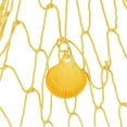 thumbnail image 4 of Uxcell Fishing Net Decor, 80" x 40" Fish Net Decor with Sea Shells, Light Yellow, 4 of 6