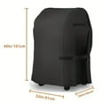 thumbnail image 1 of Windproof Grill Cover Oxford Fabric Grill Cover Drawstring Bottom Easy To Clean Enhanced Windproof Design Pu Silver Coating with Handle, 1 of 9