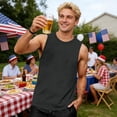 thumbnail image 4 of Mens Workout Tank Tops Sleeveless Muscle Cut Off Shirt Athletic Gym T Shirts, 4XL, 4 of 8