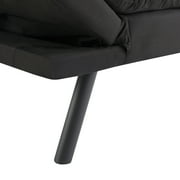 Mainstays 72 Memory Foam Futon Sofa Bed,Black