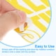 thumbnail image 4 of Uxcell 4 Hojas Calcomanías de Letras de Vinilo 9.1'' x 7.7'' para Calcomanía Interior Exterior Amarillo, 4 of 5