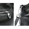 thumbnail image 4 of Bolso bandolera de cuero negro Iswee para mujer, 4 of 7