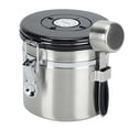 thumbnail image 1 of Coffee Canister, Large Capacity Coffee Storage Container and Organizer w/Stainless Steel Scoop, Date Tracker & Co2-Release Valve, Essential Coffee Accessories, Steel, 1 of 6