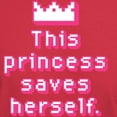 thumbnail image 3 of CafePress - This Princess Saves Herself Dark T Shirt - Men's Classic Graphic Cotton T-Shirt, 3 of 4