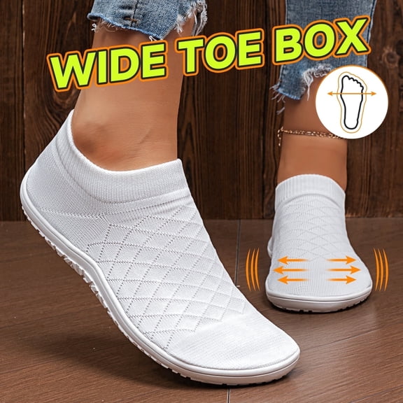 Sosenfer Ultra-Light Zero Drop Barefoot Sneakers - Women's Wide Toe Walking Shoes