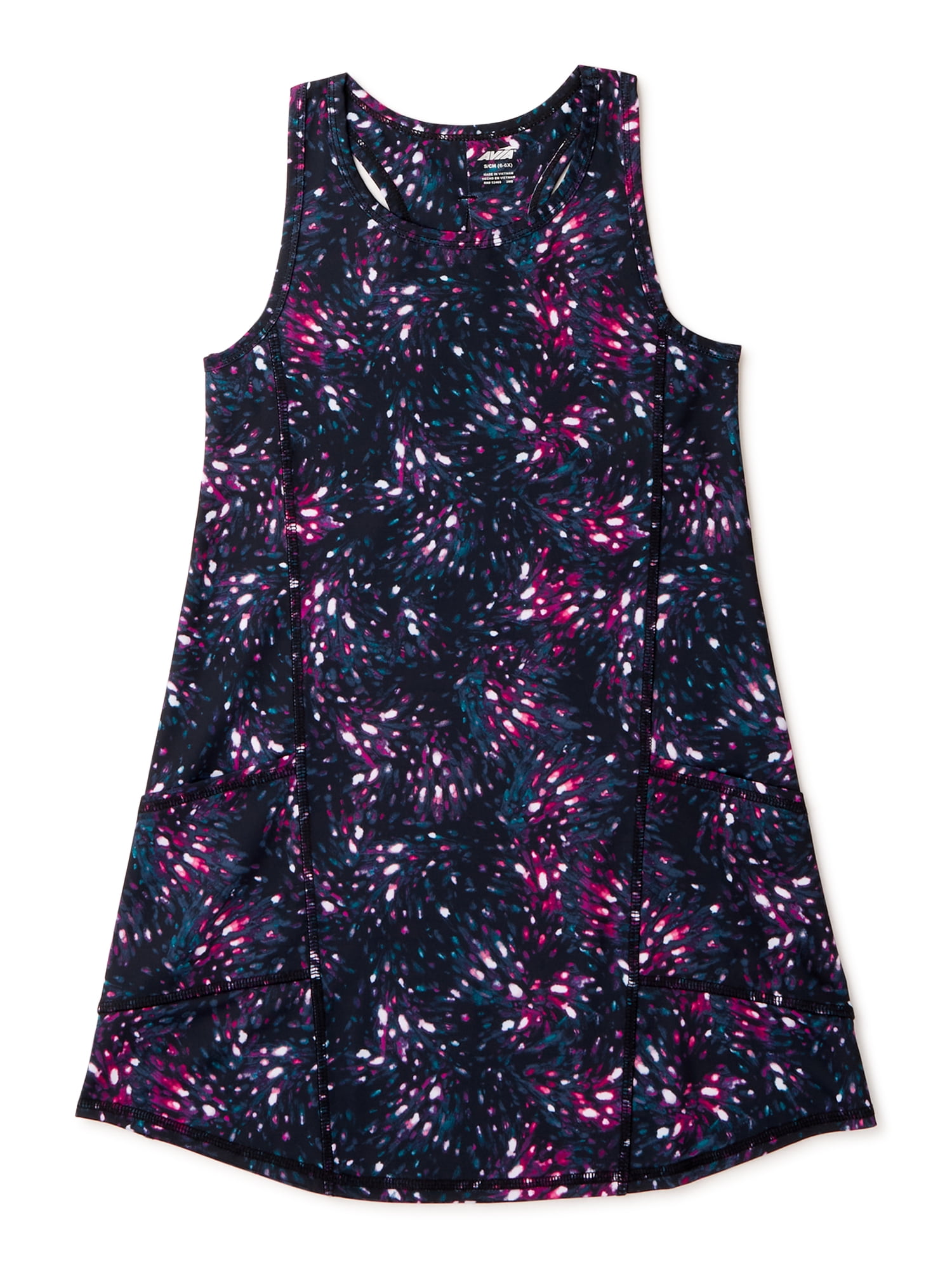 Avia Avia Girls Printed Racerback Active Dress, Sizes 418 & Plus