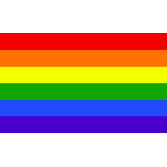 StickerTalk Rainbow Pride Flag Vinyl Sticker, 5 inches x 3 inches