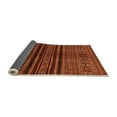 thumbnail image 2 of Ahgly Company Indoor Square Abstract Orange Modern Area Rugs, 4' Square, 2 of 4