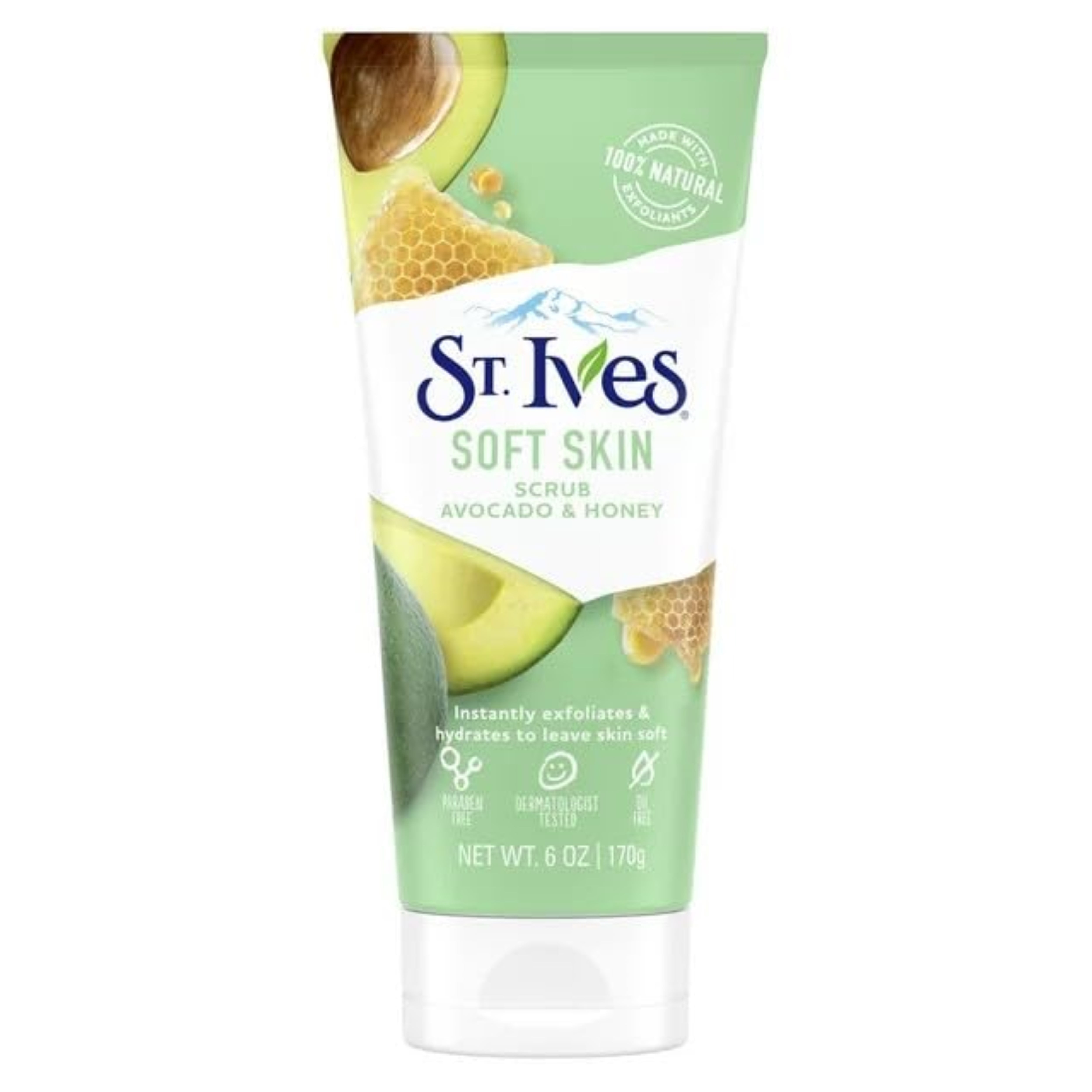 Pack of (2) St Ives, Avocado And Honey Soft Skin Scrub, 6 Ounce