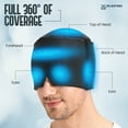 thumbnail image 5 of Form Fitting Gel Ice Headache Relief Hat - Cold Therapy Headache Relief Cap/Ice Head Wrap Ice Pack Mask, Cold Compress Headache Relief Cap for Tension & Stress, 20% More Gel, Migraine Relief Black, 5 of 7