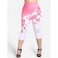 thumbnail image 2 of Leggings Capri Flores Talla Extra Rosegal Leggings de talla grande, 2 of 5