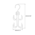 thumbnail image 2 of Unique Bargains 8 Crochets dans 1 Crochet de Placard Multifonction, Organisateur de Rangement Rotatif PP Blanc, 2 of 5