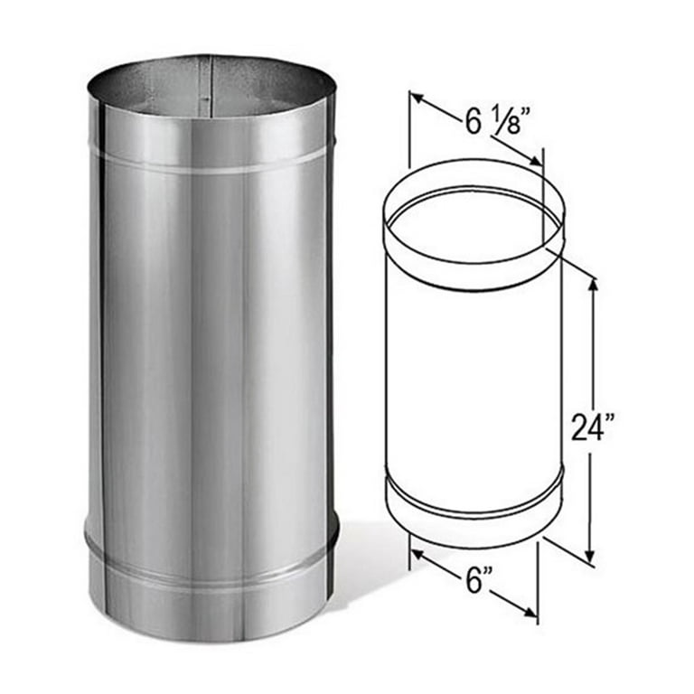 DuraVent Stove Pipe 6 in. x 24 in.