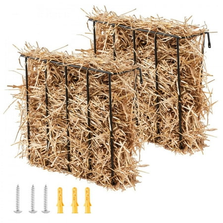 Durable Wall Mounted Goat Rack - 2 Packs, 24 Gallons, Easy to Install, Perfect for Livestock Feeding