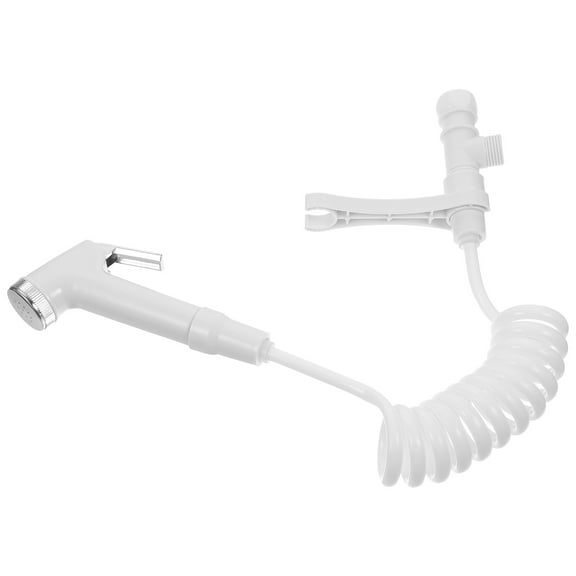 OFFIGAM White ABS Handheld Toilet Sprayer High Pressure Resistant Bathroom Bidet Kit