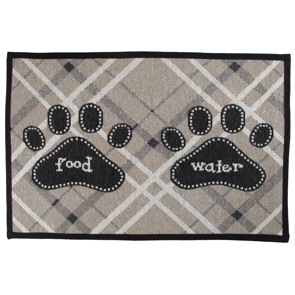 Cute Dog Food and Water Bowl Mat, Feeding Placemat for Pet Bowls
