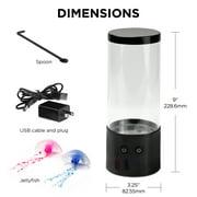 Merkury Innovations Jellyfish Night Light Lamp Motion & Multicolor Leds - Easy Mode Switching, USB Powered - 9