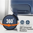 thumbnail image 3 of Blue ABS 3-Piece Spinner Luggage Set with TSA Locks for Secure Air Travel, 3 of 10