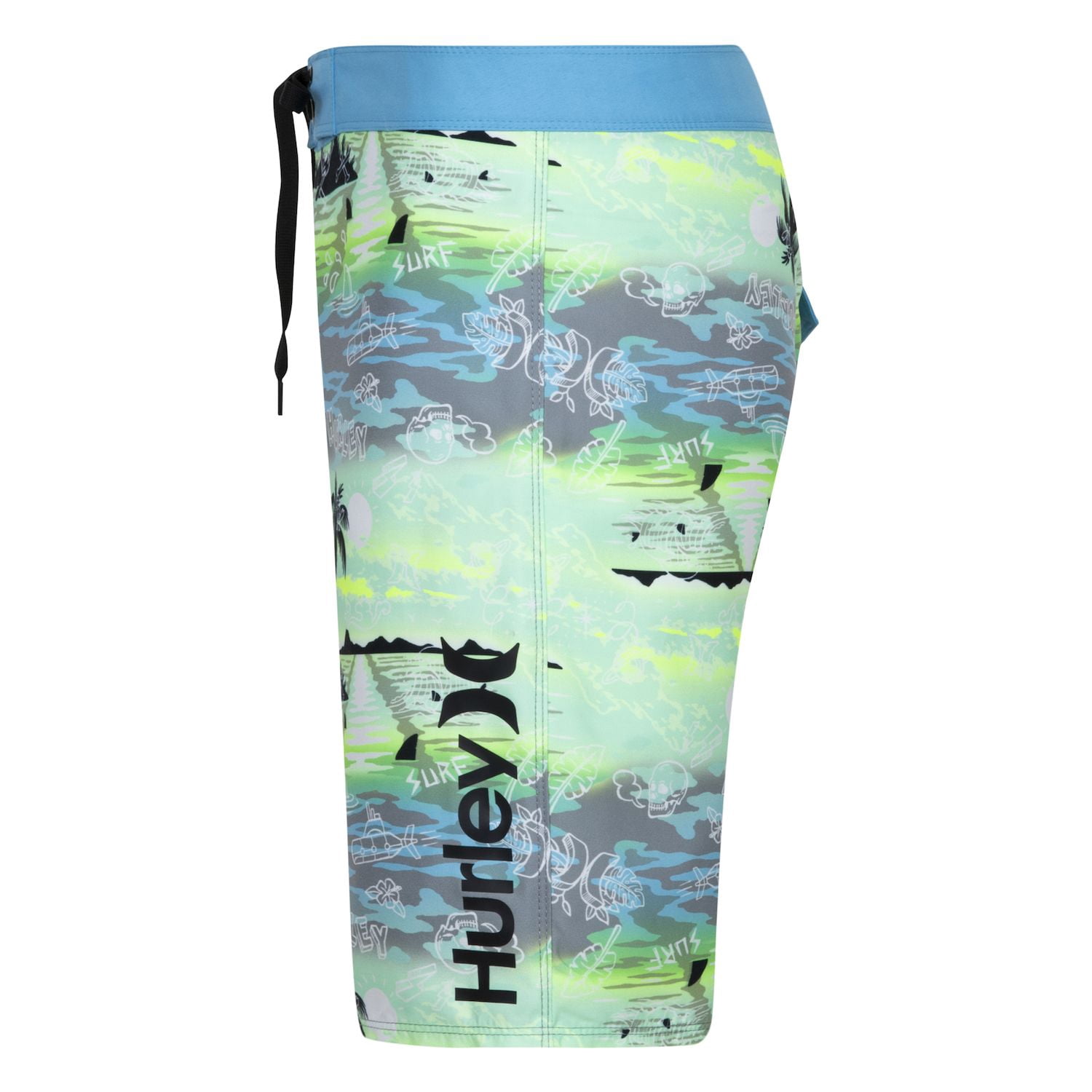 Boys 8-20 Hurley Doodle Paradise Swim Boardshorts Color: Blue Lazer Size: 14
