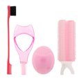 thumbnail image 1 of Aplicador de protector de máscara, juego de 4 brochas para cejas, cepillo de limpieza facial, rendimiento sólido, 1 of 5
