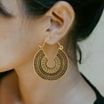 thumbnail image 3 of BKBP Bohemian Hollow Carved Spiral Earrings Women Boho Earrings Jewelry Sterling Silver Hoop Earrings Ethnic Drop Earrings Enamel Vintage Earrings, 3 of 5