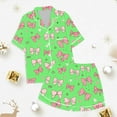thumbnail image 4 of Kid Boy Silk Pajamas Set Bowknot Kids Button Down Pajamas Set Kids Pajamas Nightgown Toddler Boy Clothes 6-7 Years, 4 of 4