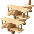 thumbnail image 1 of Shisuyan 2 Sets Wooden Puzzles Assembly Toy 3D Puzzles Model Toy Kids Educational Toy, 1 of 8