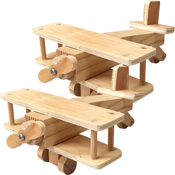 ColoMX 2 juegos de rompecabezas de madera 3D para niños, modelo de juguete para armar.