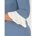 thumbnail image 4 of Haney Dress With Flounce Sleeves, 4 of 5
