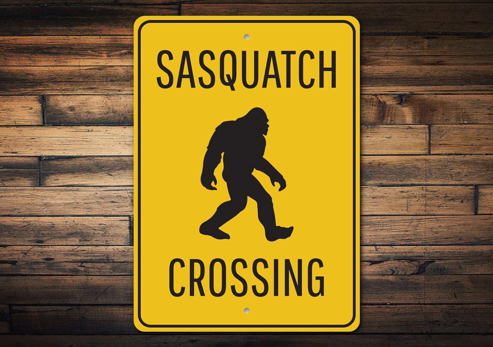 Sasquatch Metal Street Sign 6x24