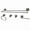 Brushed Nickel, variant on Kingston Brass BAH821318478MB Concord 5-Piece Wall Mount Bathroom Accessory Set, Matte Black