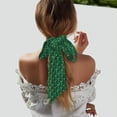 thumbnail image 5 of Wukai St Patrick's Day9 Print Hair Scarf for Women Fashion Silky Satin Headscarf Wrap Breathable Lightweight Neck Scarves For Handbag Accessories, 5 of 6