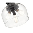 thumbnail image 3 of 9713-MB Millennium Lighting Ashford - 3 Light Semi-Flush Mount-11.5 Inch Tall and 13 Inch Wide-Matte Black Finish, 3 of 6