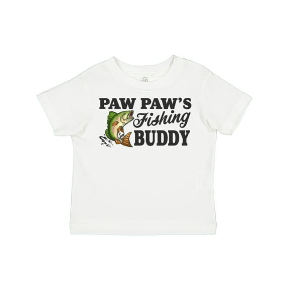 Inktastic Paw Paw's Fishing Buddy Boys Toddler T-Shirt