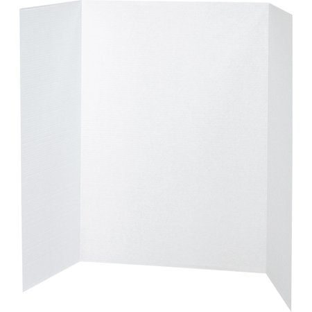 UPC: 0045173037743 | Pacon Tri-Fold Display Boards  40  x 28   White  8/Carton  Paper Decorative Memo Boards