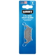 (2 pack) HART 5-Piece Heavy Duty Hook Utility Knife Blade Set