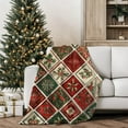 thumbnail image 4 of Christmas Blankets Soft Prints Fleece Throw Blanket for Winter Bedding Home Living Room Sofa Couch and Gift Throw Blanket Farmhouse Holiday Decor, 4 of 6