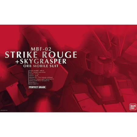 Bandai Hobby Perfect Grade MBF-02 Strike Rouge + Skygrasper Gundam PG 1/60