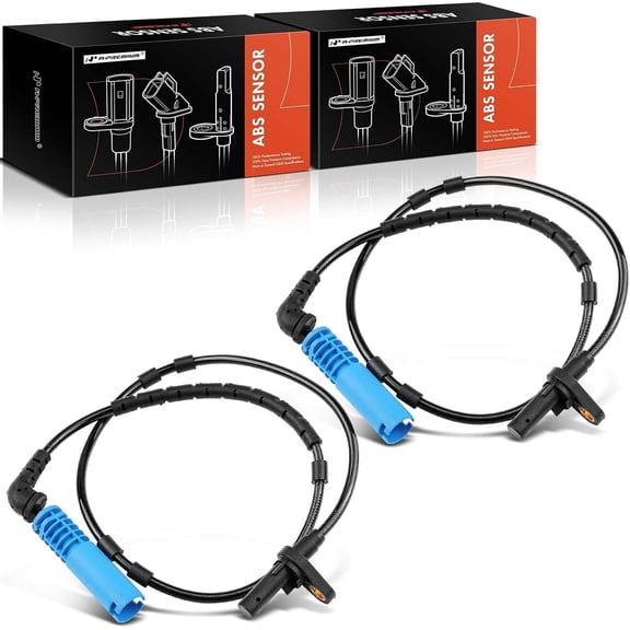 A-Premium ABS Wheel Speed Sensor Compatible with BMW Models - X3 2004 2005 2006 2007 2008 2009 2010 - Rear Driver and Passenger Side, 2-PC Set, Replace# 34523405907, 34523420331