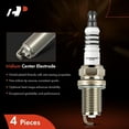 thumbnail image 4 of A-Premium 4PCS Iridium Platinum Spark Plugs Compatible with Toyota, Nissan & Subaru Vehicles - Camry, Civic, RAV4, Corolla, Highlander, Sentra, Outback, Forester, Impreza, Sportage, Matrix, 1.3L-2.5L, 4 of 6