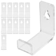 thumbnail image 1 of 12Pcs Acrylic Vinyl Record Wall Mount Shelf Clear Album Record Holder Rack, 1 of 8