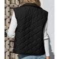 thumbnail image 4 of ShiShine Women's Quilted Vest, Stand Collar Lightweight Zip Padded Gilet Solid Color Vest 2025 Fall, 4 of 8