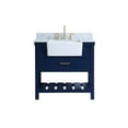 thumbnail image 3 of Elegant Kitchen and Bath 36 inch Single bathroom vanity in blue with backsplash, 3 of 8