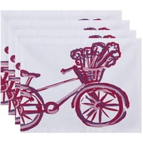 Simply Daisy 18" x 14" Geometric Decorative Placemats, Set of 4