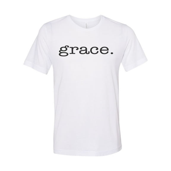 Christian Shirt, Grace, Religious Shirt, Grace Shirt, Unisex Fit, Jesus Shirt, Gift For Her, Christian Apparel, God's Grace, Jesus Lover, White, LARGE