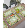 thumbnail image 3 of Easter Placemats Set of 4, Easter Eggs Flower Green Grass Placemat for Dining Table Decorations, Buffalo Plaid Place Mats, Spring Table Mats for Kitchen Dinner Seasonal Holiday Party Decor, 3 of 6