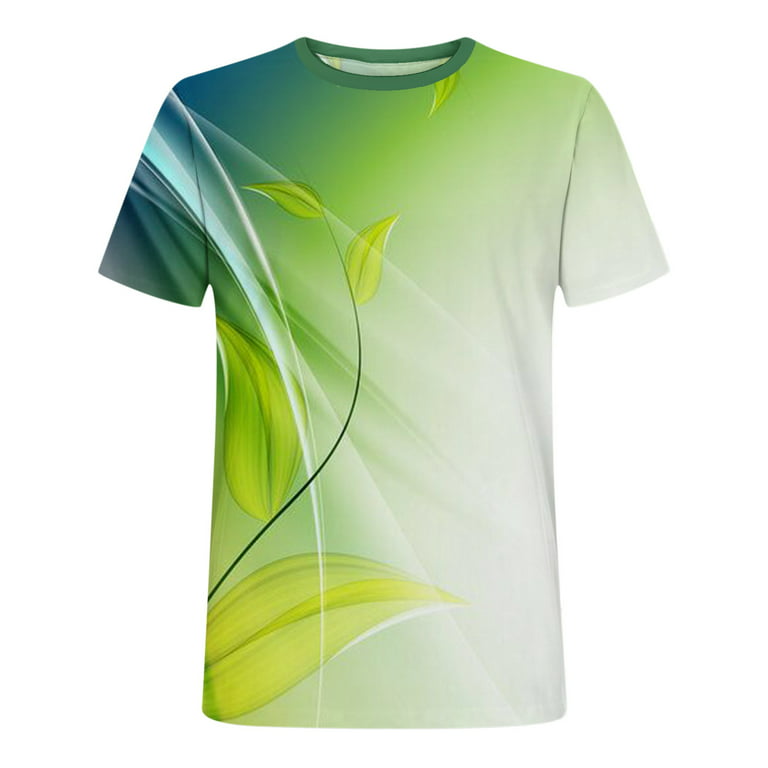  Sales Today Clearance Unisex 3D Pattern Printed Short Sleeve  T-Shirts Casual Graphics Tees Army Green : Clothing, Shoes & Jewelry