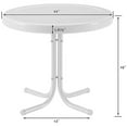 thumbnail image 5 of Afuera Living Table d'Appoint de Patio Moderne en Métal, Fini Rouge Vif Lustré, 5 of 5
